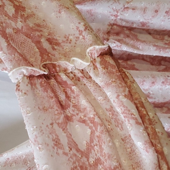 Peach Love California blush pink snakeskin dress Size Small - Picture 4 of 12